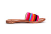 Beek Shoes Medium | US 7 Leather Sandals with Multi-Color Strap