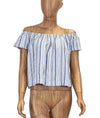 Bella Dahl Clothing Small Off the Shoulder Striped Top