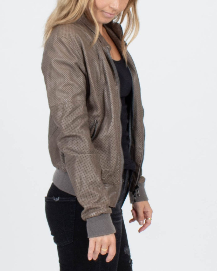 Benheart Clothing Medium Perforated Leather Jacket