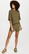 Beyond Yoga Clothing Small "Sweat Set Tee and Short" Set