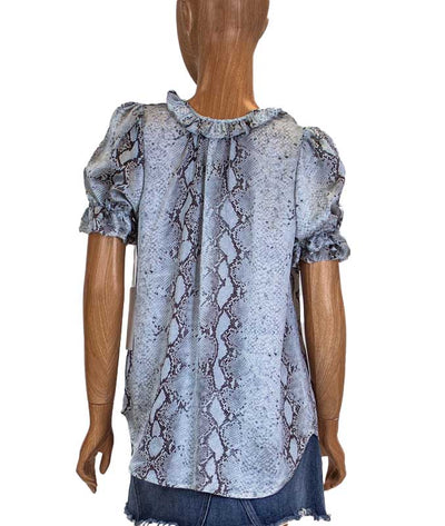 Bishop + Young Clothing Small "Sutton" Ruffle Sleeve Blouse