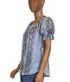 Bishop + Young Clothing Small "Sutton" Ruffle Sleeve Blouse