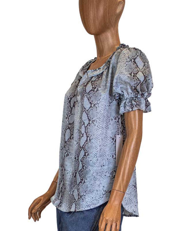 Bishop + Young Clothing Small "Sutton" Ruffle Sleeve Blouse