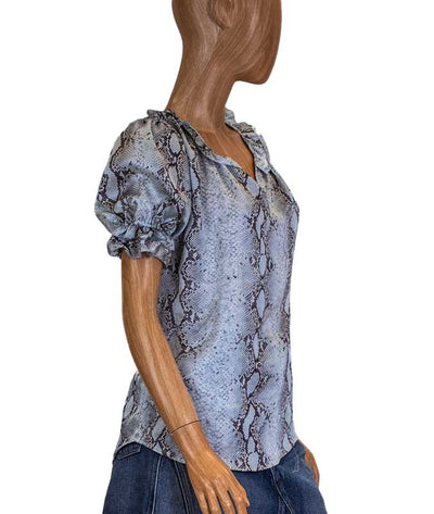 Bishop + Young Clothing Small "Sutton" Ruffle Sleeve Blouse