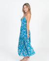 Blue Life Clothing XS Sleeveless V-Neck Scoop Back Floral Maxi Dress
