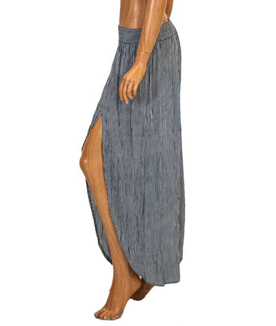 Blue Life Clothing XS Stripe Deep Slit Culottes