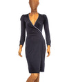Blumarine Clothing Small | US 4 I IT 40 Black Wrap Dress