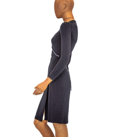 Blumarine Clothing Small | US 4 I IT 40 Black Wrap Dress