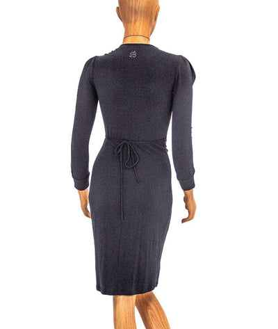 Blumarine Clothing Small | US 4 I IT 40 Black Wrap Dress