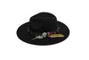 Bone By Dawn Accessories One Size Black Wide Brim Hat