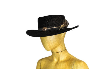 Bone By Dawn Accessories One Size Paint Splattered Wide Brim Hat
