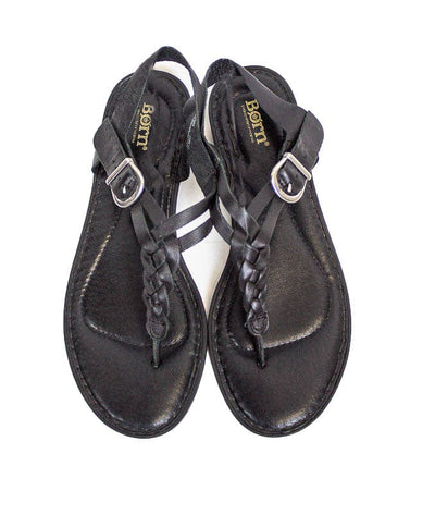 BORN Shoes Large | US 9 Black Braided Sandals