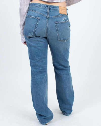Brandon Maxwell Clothing Medium | US 29 Light Wash Distressed Boyfriend Jeans