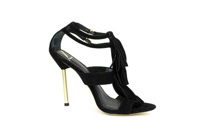 Brian Atwood Shoes Medium | US 6.5 Suede Fringe High Heel Sandals