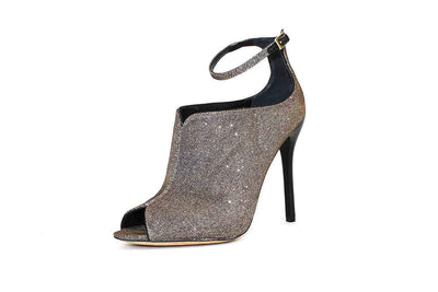 Brian Atwood Shoes Medium | US 7.5 Metallic Caged Sandal