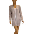 Brochu Walker Clothing Small Cream Cashmere Open Front Cardigan