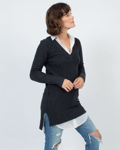 Brochu Walker Clothing XS Layered V-neck Sweater