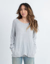 Brodie Cashmere Clothing Small Slash Pocket Long Cashmere Sweater