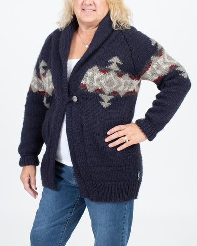 BSBEE Clothing Large Wool Long Cardigan