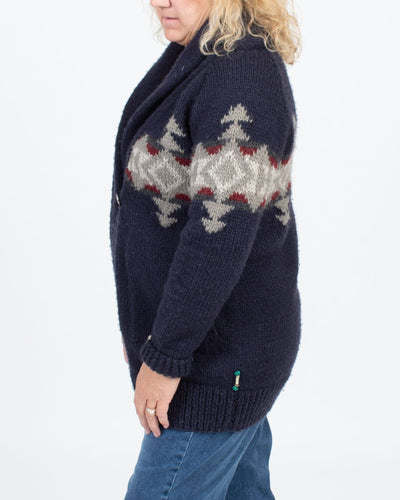 BSBEE Clothing Large Wool Long Cardigan