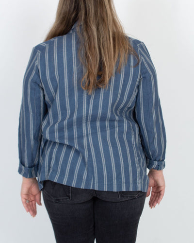 BSBEE Clothing Medium Cotton Striped Blazer