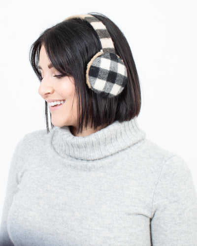 Burberry London Accessories One Size Plaid Ear Muffs