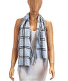 Burberry London Accessories One Size Plaid Fringe Scarf