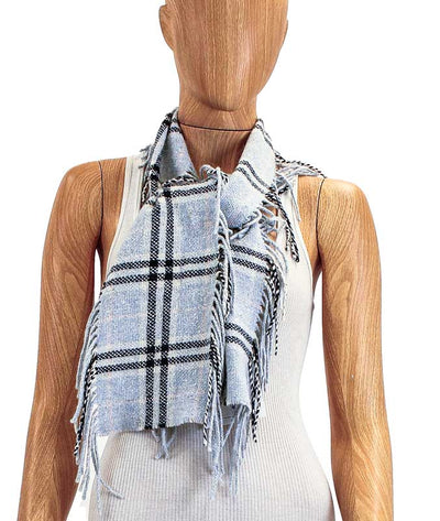 Burberry London Accessories One Size Plaid Fringe Scarf