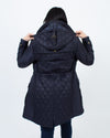 Burberry London Clothing Medium Navy Diamond Quilted Jacket