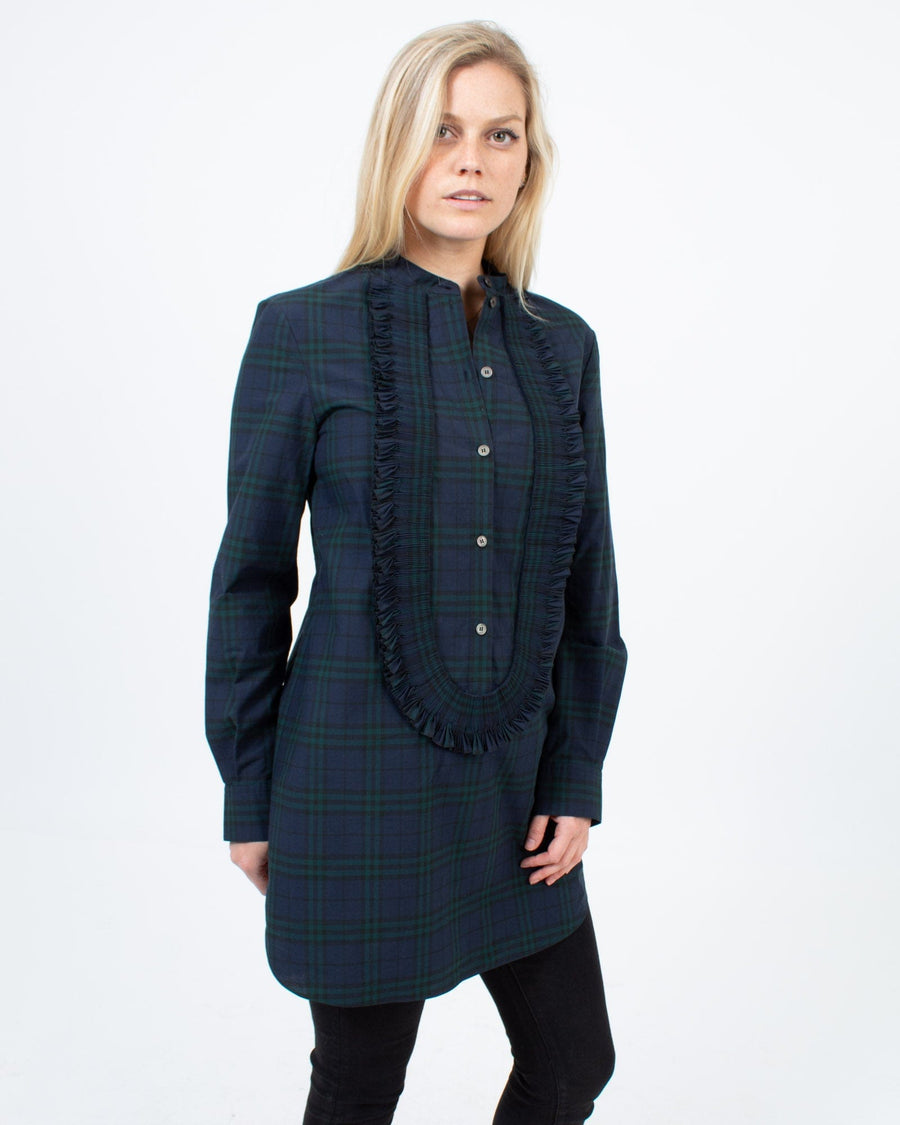 Burberry London Clothing Small | US 4 Plaid Long Sleeve Tunic
