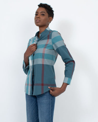 Burberry London Clothing XS Plaid Button Down