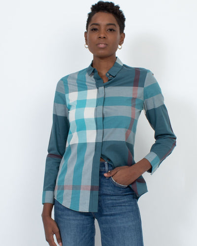Burberry London Clothing XS Plaid Button Down