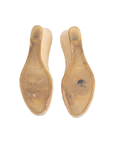 Burberry London Shoes Large | US 10 Patent Strap Espadrille Wedges