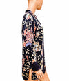 byTiMo Clothing Large Satin Button Up with Masked Buttons