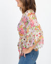 byTiMo Clothing Small Sheer Floral Wrap Blouse