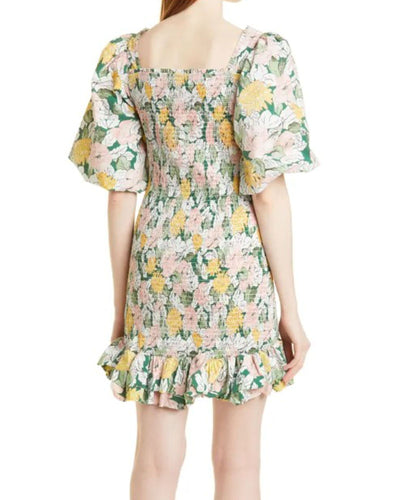 byTiMo Clothing XS "Festive" Cotton Smocked Mini Dress