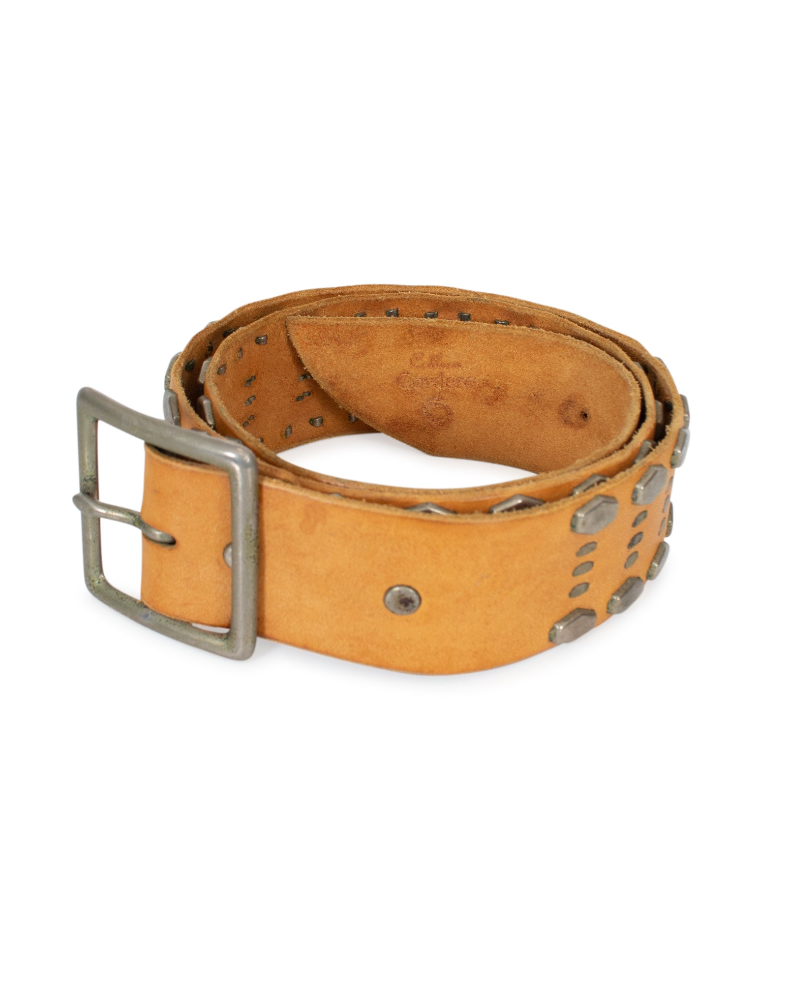 Calleen Cordero Accessories One Size Studded Leather Belt