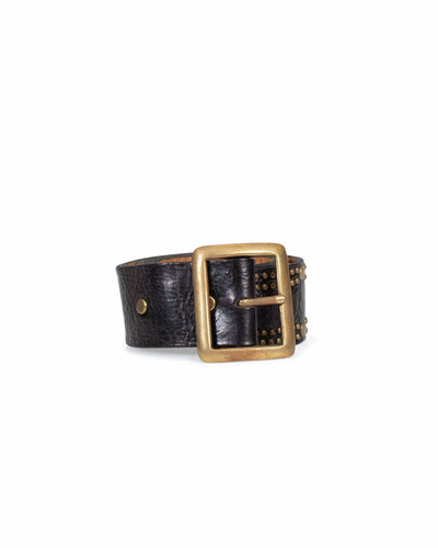 Calleen Cordero Accessories Small Black Studded Leather Belt