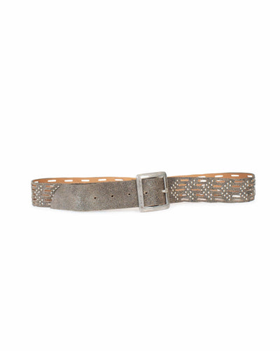 Calleen Cordero Accessories Small Light Metallic 1.5" Leather Belt