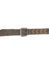 Calleen Cordero Accessories Small Light Metallic 1.5" Leather Belt