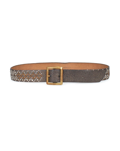 Calleen Cordero Accessories Small Metallic 1.5" Leather Belt