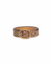 Calleen Cordero Accessories Small Studded 1" "Snake" Belt in Brown