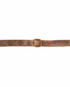 Calleen Cordero Accessories Small Studded 1" "Snake" Belt in Brown