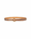 Calleen Cordero Accessories Small Studded 1" "Snake" Belt in Brown