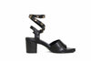 Calleen Cordero Shoes Small | US 7 The Lula Leather Cube Heel Sandal with Stud Details