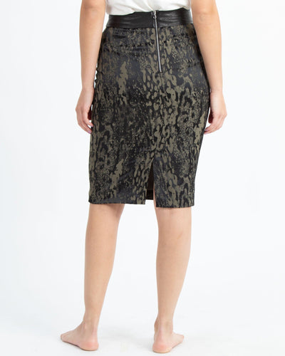 Calvin Rucker Clothing Small "Rich Girl" Pencil Skirt