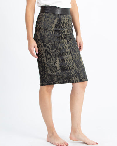 Calvin Rucker Clothing Small "Rich Girl" Pencil Skirt