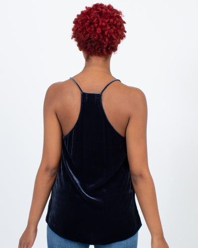 CAMI Clothing Medium Velvet Lace Trim Tank