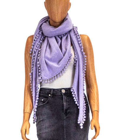Captiva Cashmere Clothing One Size Pom Pom Cashmere Shawl
