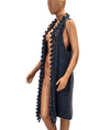 Catherine Malandrino Clothing Medium Long Cardigan with Pom Poms